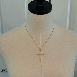 Bracha CZ Cross necklace